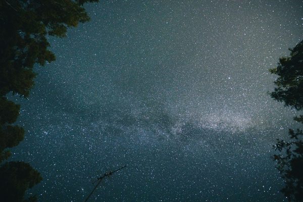 A breathtaking view of the Milky Way galaxy on a clear night with star-filled sky. Espace 4K