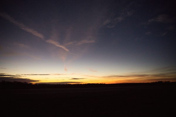 A breathtaking view of the twilight sky over a serene Minnesota landscape. Nature 4K