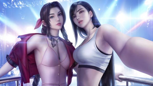 Aerith Gainsborough, Tifa Lockhart, Final Fantasy (series) Gaming 4K