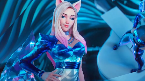 Ahri (League of Legends), League of Legends, fox ears Video Game Characters 4K