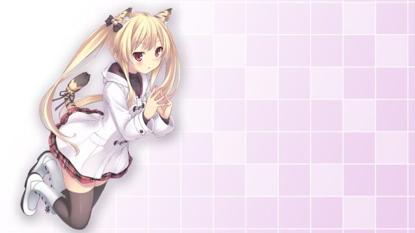 Anime, anime girls, blonde Women 4K