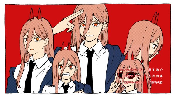 Anime, anime girls, Power (Chainsaw Man) Manga 4K