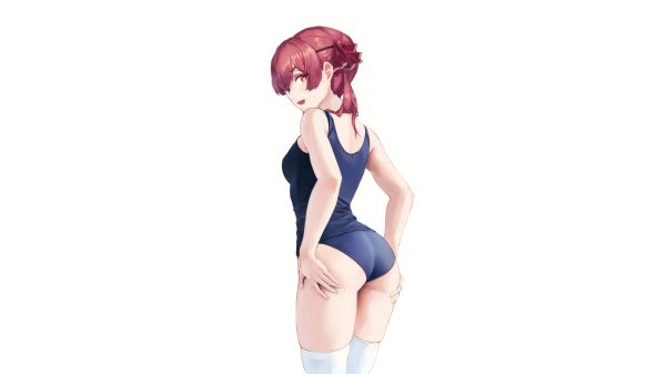 Anime, anime girls, simple background Anime 4K