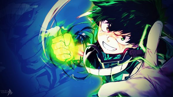 Anime, Boku no Hero Academia, green hair Anime 4K
