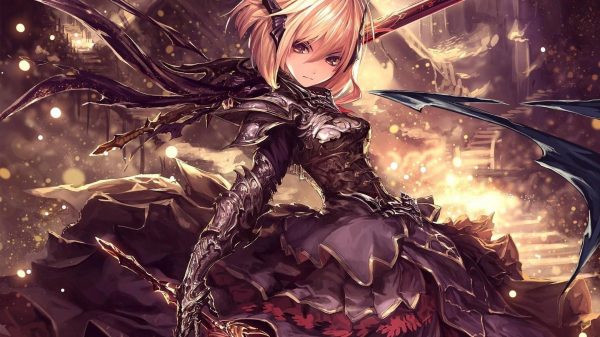 Anime girls, anime, blonde Anime Girls 4K