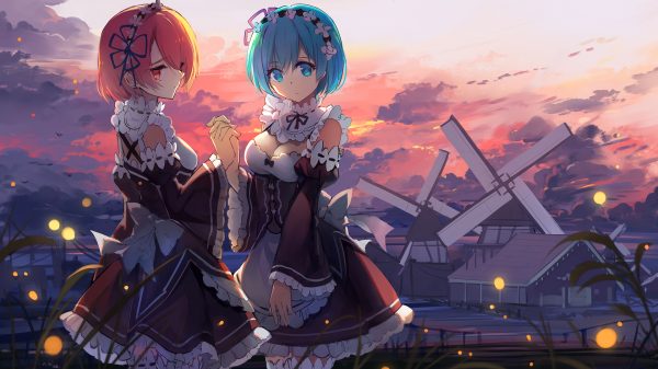 Anime girls, anime, Re:Zero Kara Hajimeru Isekai Seikatsu Manga 4K