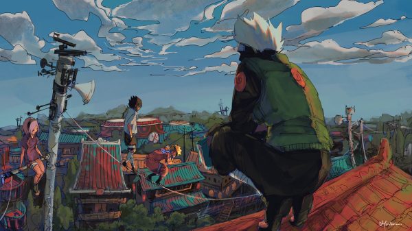 Anime, Naruto (anime), Hatake Kakashi Manga 4K