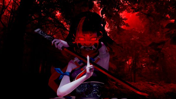 Artwork, anime girls, sword Anime Girls 4K
