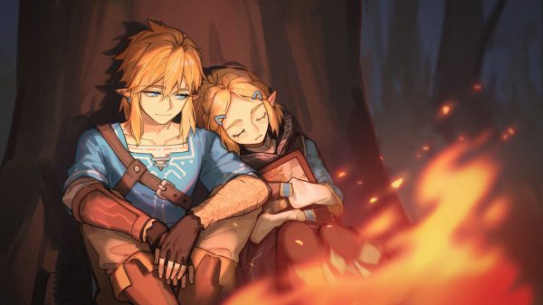 Artwork, video game art, The Legend of Zelda Video Game Art 4K