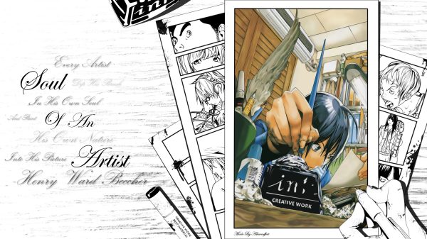 Bakuman, Moritaka Mashiro, anime Anime Girls 4K