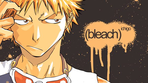 Bleach, paint splatter, anime boys Bleach 4K
