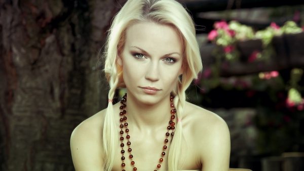 Women, looking at viewer, blonde Women 4K