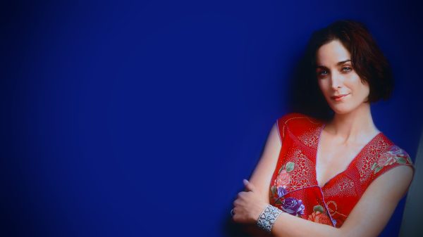 Carrie-Anne Moss, women, brunette Women 4K