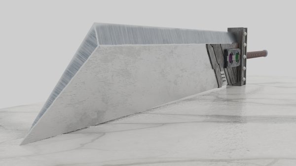 Buster Sword, Final Fantasy VII, weapon Simple Background 4K