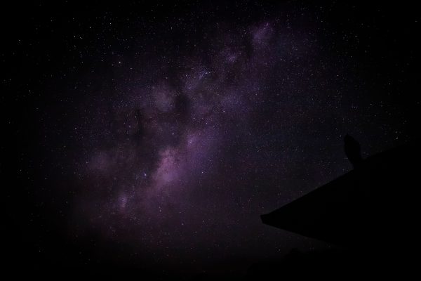 Capture of the Milky Way over Minas, Departamento de Lavalleja, with clear star-filled sky. Espace 4K