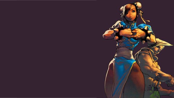 Chun-Li, Street Fighter, illustration Simple Background 4K