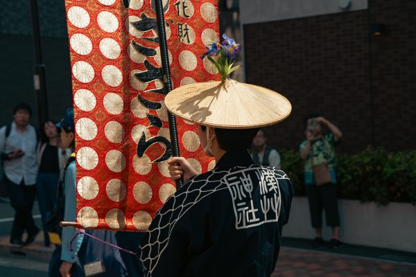 Colorful traditional parade featuring Japanese cultural attire in Tokyo, Japan. Anime 4K