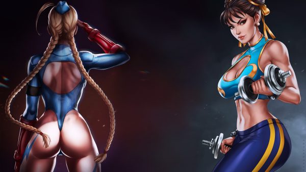 Dandonfuga, Chun-Li, Cammy White Video Game Characters 4K