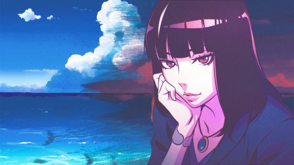 Death Parade, beach, red eyes Anime 4K