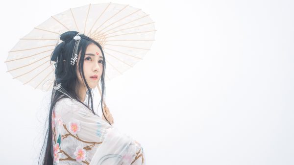 Asian, dress, women Women 4K