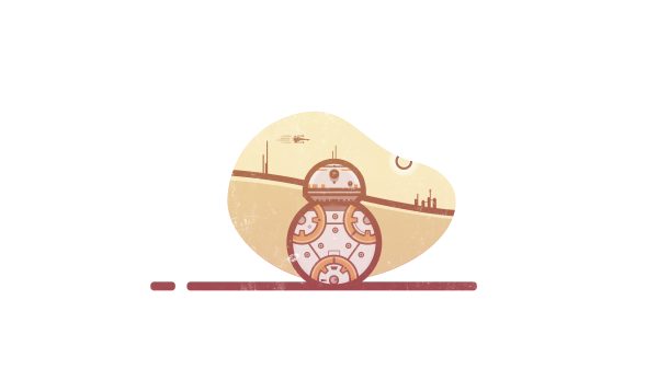 Adobe, minimalism, Star Wars Geek 4K