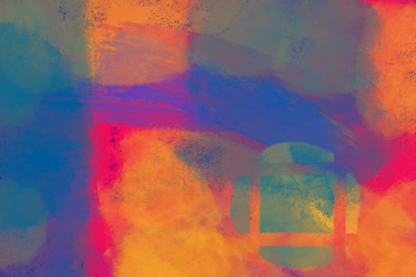 Dynamic abstract art with vivid colors and bold brushstrokes. Abstrait 4K