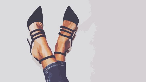 Feet, feet in the air, vector Women 4K