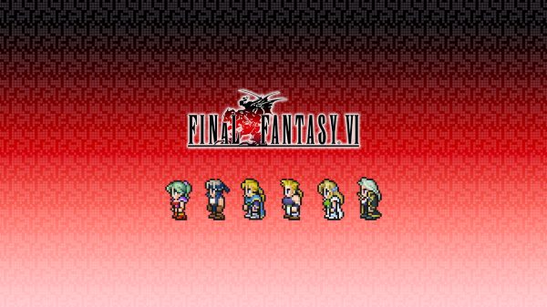 Final Fantasy (series), pixel art, Final Fantasy VI Simple Background 4K