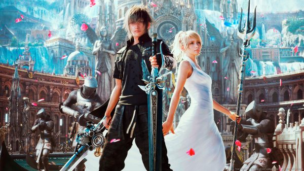 Final Fantasy (series), flowers, digital art Gaming 4K