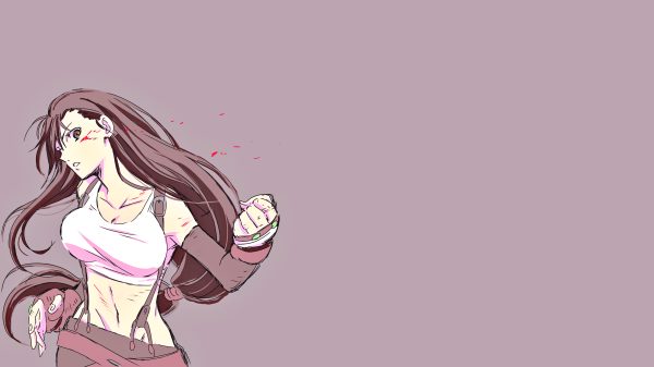 Final Fantasy VII, Tifa Lockhart, Final Fantasy (series) Anime Girls 4K