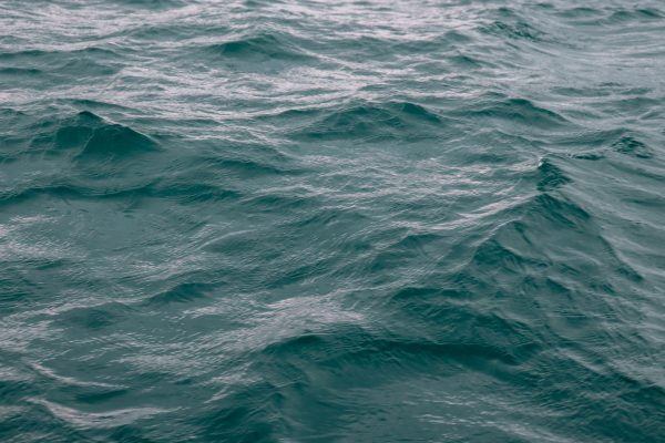 From above of water of rippling sea waves waving in gloomy weather Nature 4K