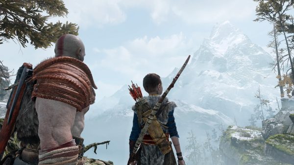 God of War (2018), Kratos, Atreus Video Game Characters 4K