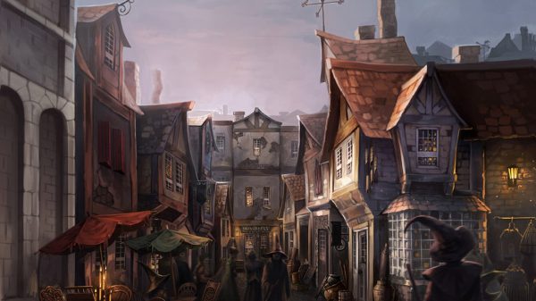 Harry Potter, house, fantasy art Geek 4K
