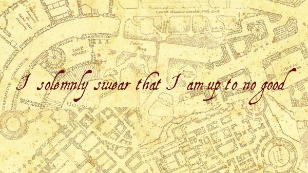Harry Potter, Marauders map, text Geek 4K