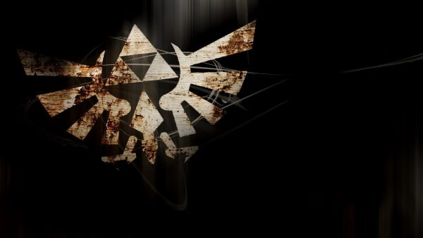 Hylian crest, gold, Zelda Video Games 4K