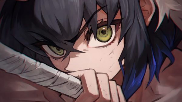 Kimetsu no Yaiba, anime, Inosuke Hashibira Anime 4K