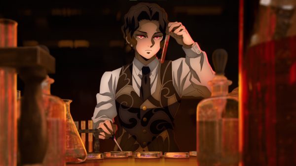 Kimetsu no Yaiba, Muzan Kibutsuji, glowing eyes Anime Boys 4K