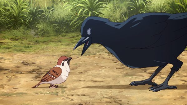 Kimetsu no Yaiba, nature, crow Anime 4K