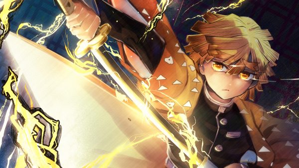 Kimetsu no Yaiba, Zenitsu Agatsuma, anime Anime 4K
