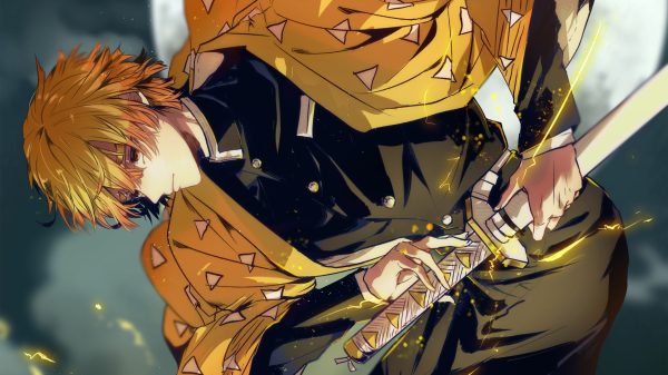 Kimetsu no Yaiba, Zenitsu Agatsuma, anime Anime 4K