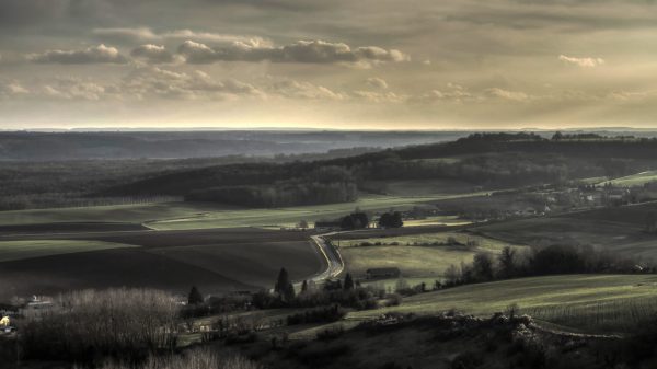 Landscape, filter, sky Anime 4K