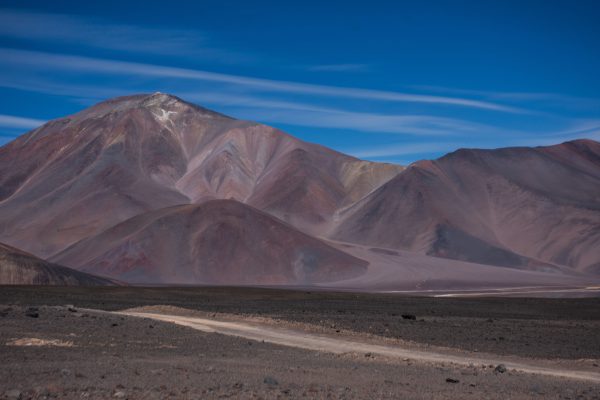 Majestic view of the Andes Mountains near San Fernando del Valle de Catamarca, Argentina. Nature 4K