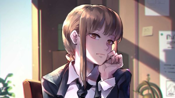 Makima (Chainsaw Man), Chainsaw Man, redhead Manga 4K