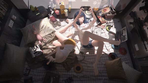 Anime, anime girls, messy Anime Girls 4K
