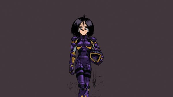 Alita, cyborg, short hair Anime Girls 4K