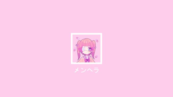 Menhera-chan, simple background, Yami kawaii Anime 4K