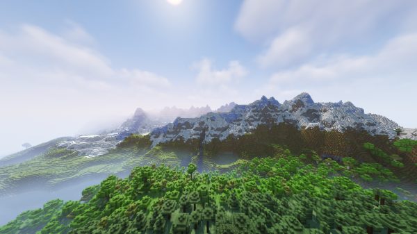 Minecraft, shaders, landscape Gaming 4K