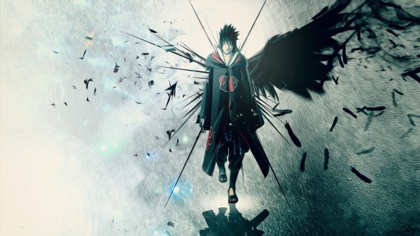 Naruto Shippuden, Uchiha Sasuke, anime Anime Boys 4K