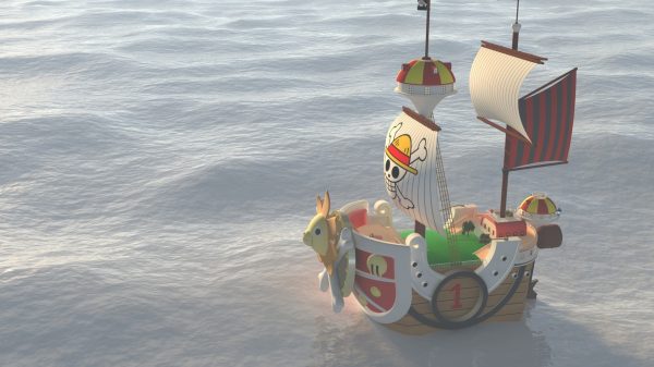 One Piece, Thousand Sunny, anime One Piece 4K