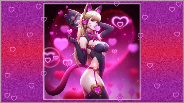 Overwatch, D.Va (Overwatch), Valentine's Day Gaming 4K